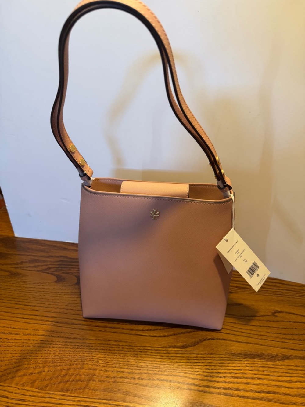 Tory Burch Pink Bucket Shoulder Bag
